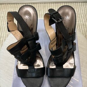 Marc Fisher Black or Taupe Leather Heels  10